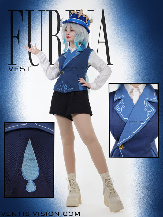 Furina Vest Preorder (Ocean Blue)
